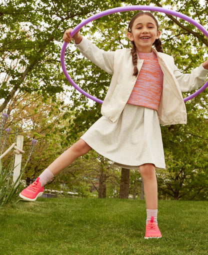 Keen Big Kids' KNX Knit Sneaker | Dubarry/Star White