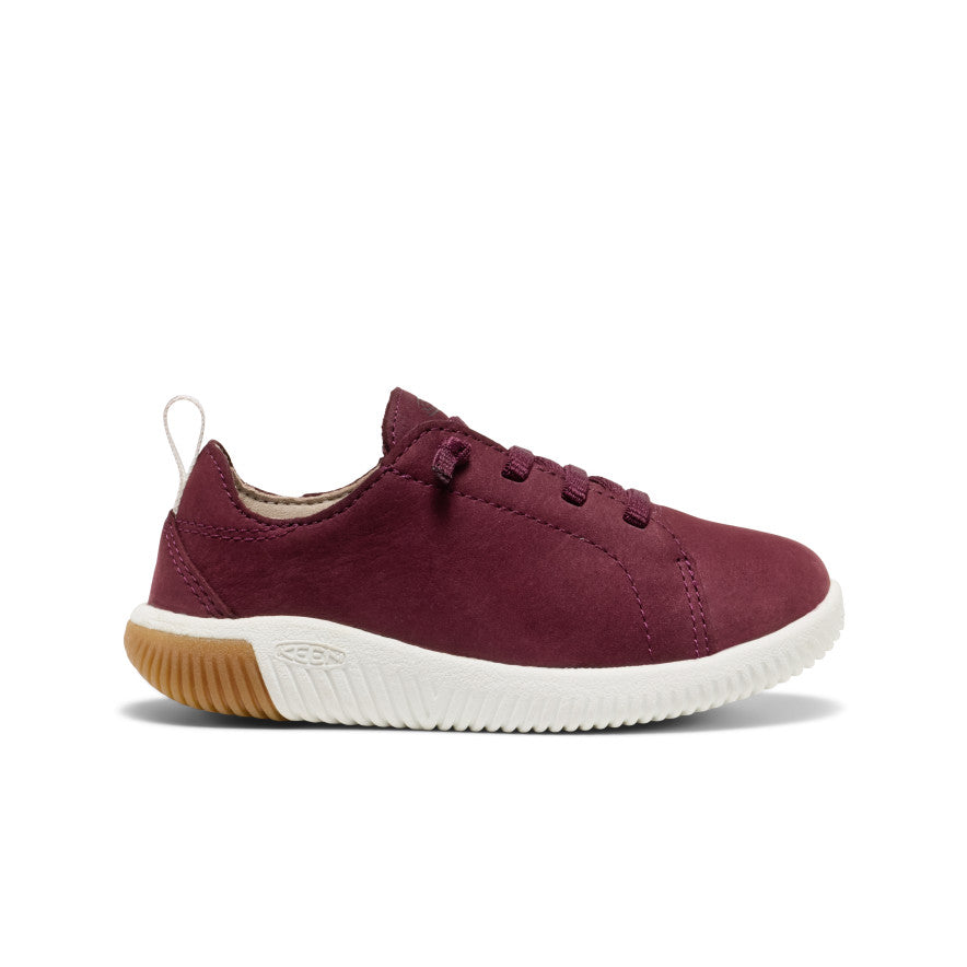 Keen Little Kids' KNX Leather Sneaker | Fig/Star White