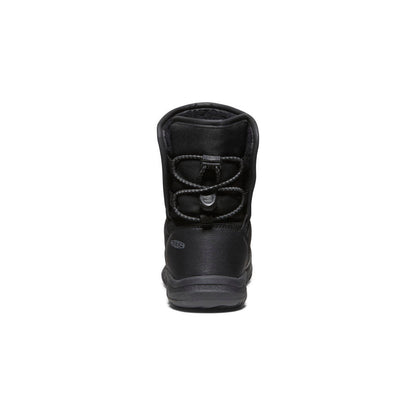 Keen Little Kids' Puffrider Waterproof Winter Boot | Black/Steel Grey