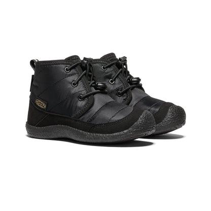 Keen Little Kids' Howser II Waterproof Chukka | Black/Black