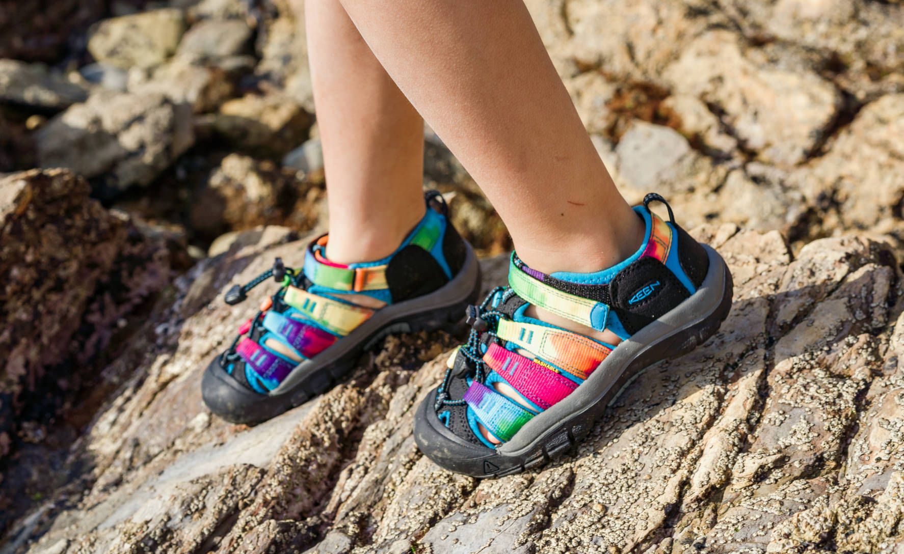 Keen Little Kids' Newport H2 | Rainbow Tie Dye