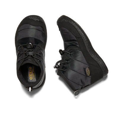 Keen Little Kids' Howser II Waterproof Chukka | Black/Black