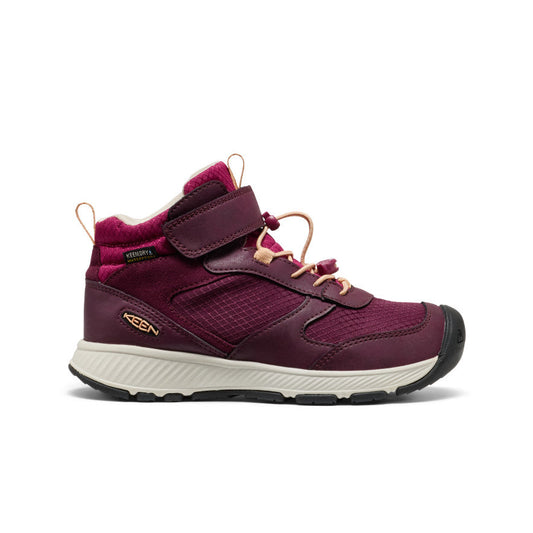 Keen Big Kids' Skua Waterproof Boot | Fig/Peach Fuzz