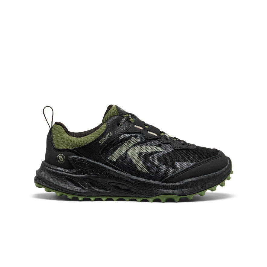 Keen Big Kids' Zionic Waterproof Shoe | Black/Bronze Green
