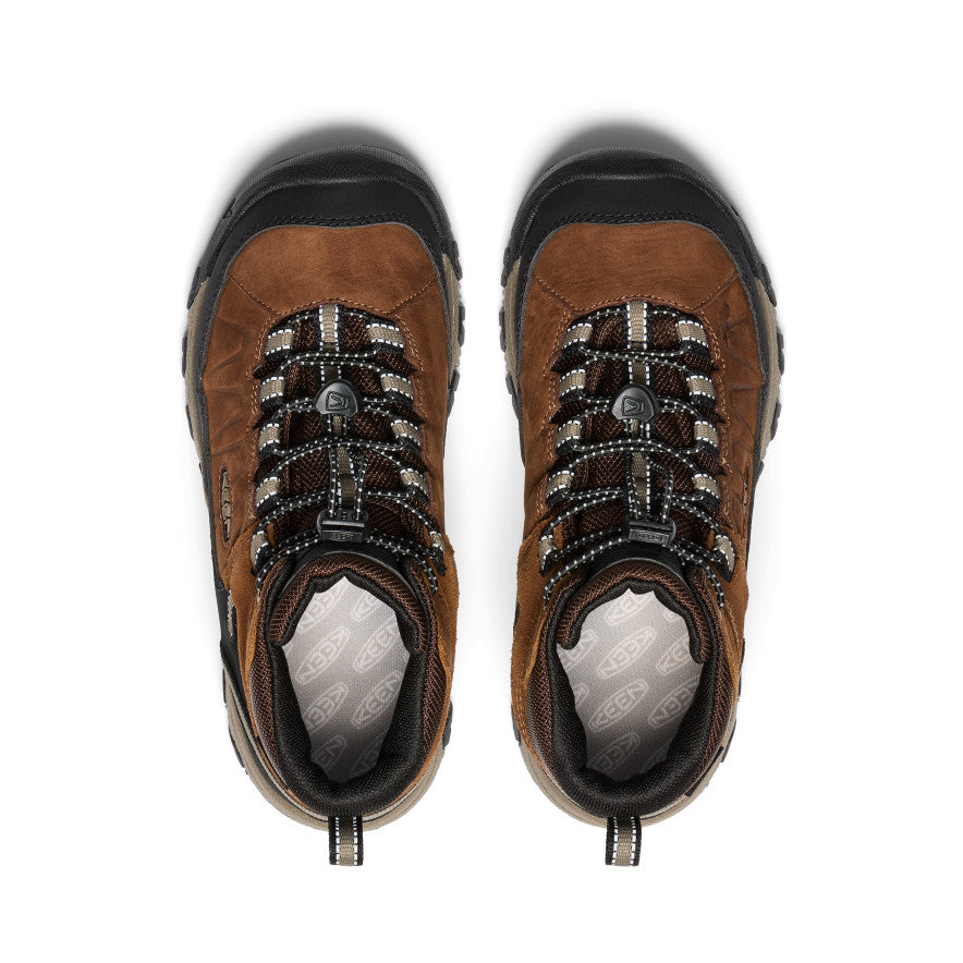 Keen Big Kids' Targhee IV Waterproof Hiking Boot | Bison/Brindle