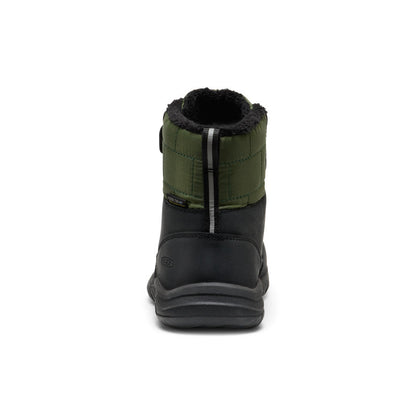 Keen Little Kids' Kanibou Waterproof Winter Boot | Black/Bronze Green